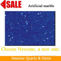 Newstar polished crystal blue marble faux stone